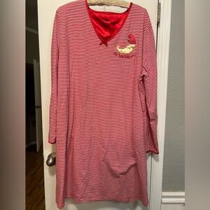 Secret Treasures Red Whimsy Moon Sleepwear Dress